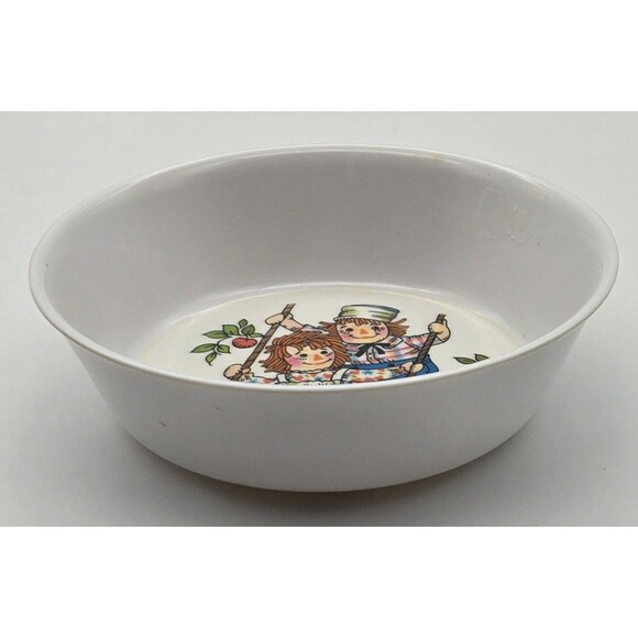 Vintage Raggedy Ann Andy Childs Dish Set 1 Cup 2 Bowls 1969 Oneida - Picture 9 of 16